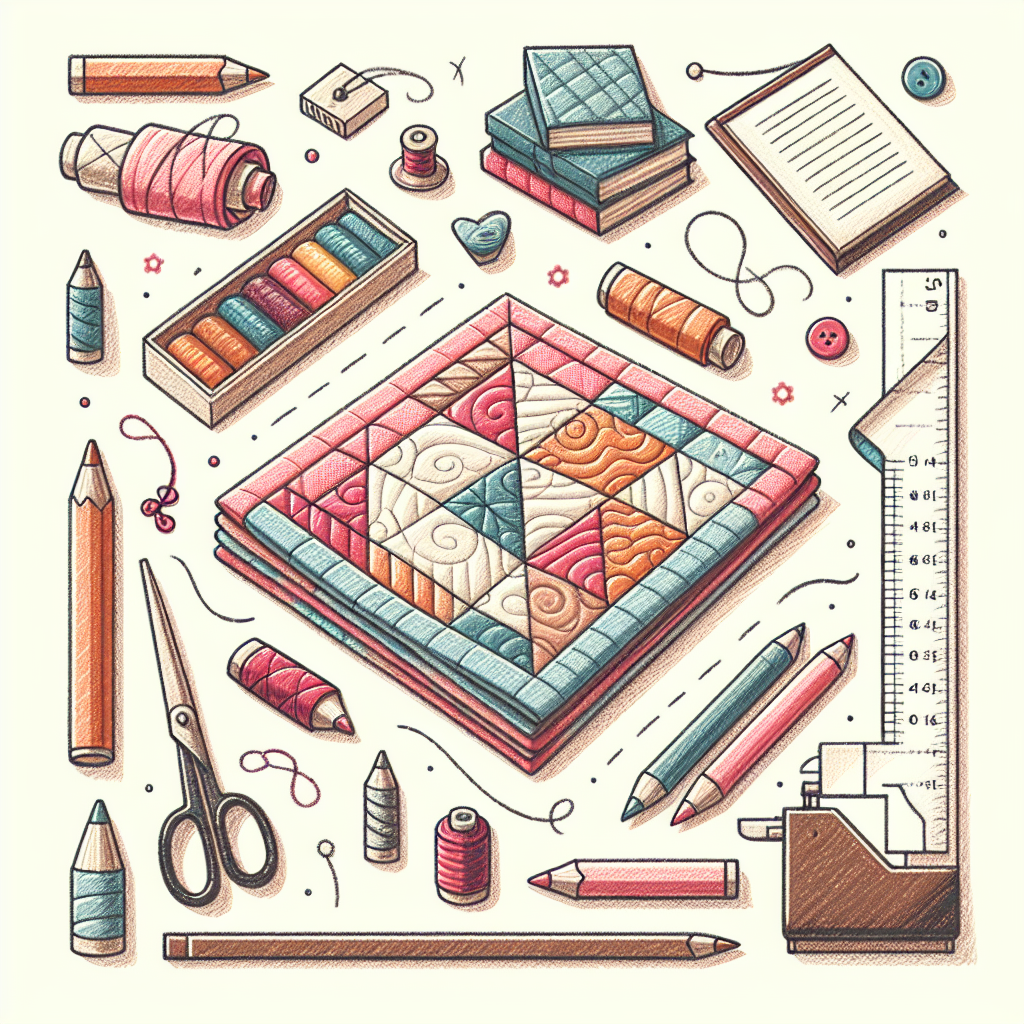 Pastelková ilustrace znázorňující téma: Textilní výroba