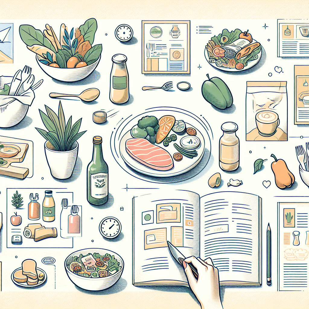 Pastelková ilustrace znázorňující téma: Recepty