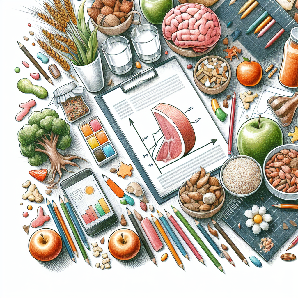 Pastelková ilustrace znázorňující téma: Zdravá výživa