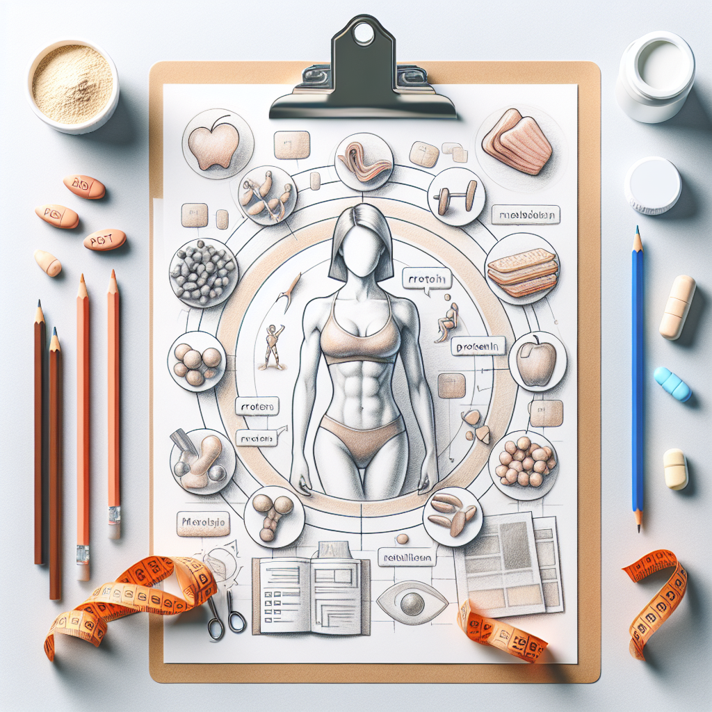 Pastelková ilustrace znázorňující téma: Diety