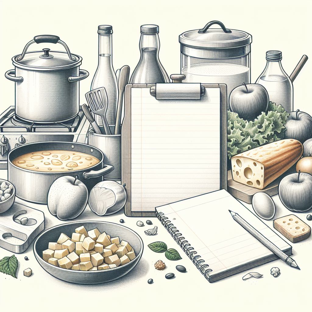 Pastelková ilustrace znázorňující téma: Vaření