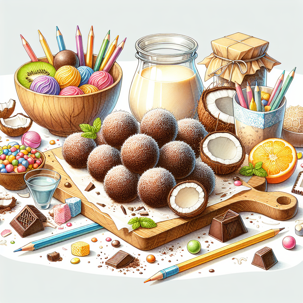 Pastelková ilustrace znázorňující téma: Recepty na dezerty