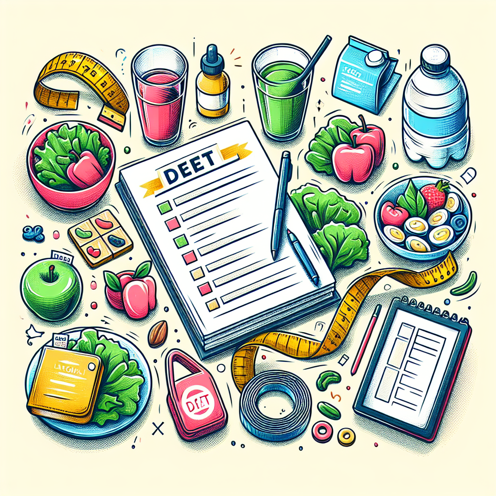 Pastelková ilustrace znázorňující téma: Dieta