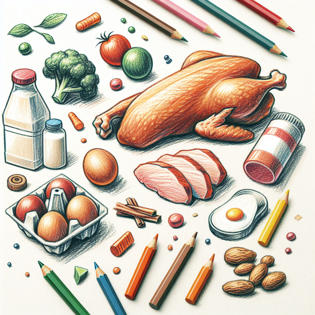 Pastelková ilustrace znázorňující téma: Recepty