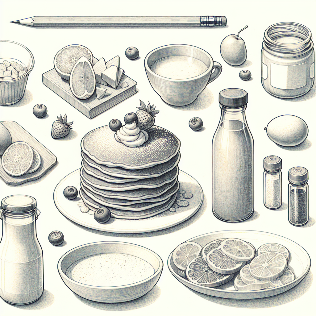 Pastelková ilustrace znázorňující téma: Recepty