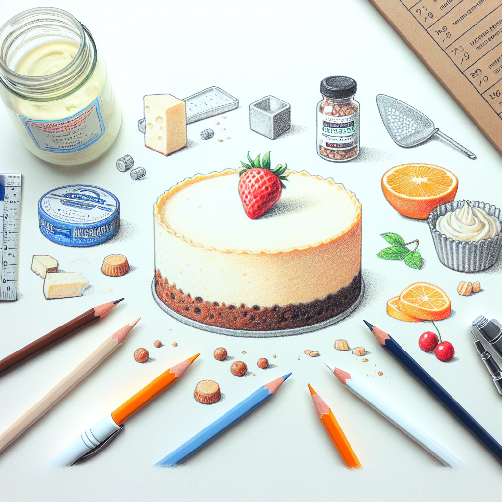 Pastelková ilustrace znázorňující téma: Dezerty