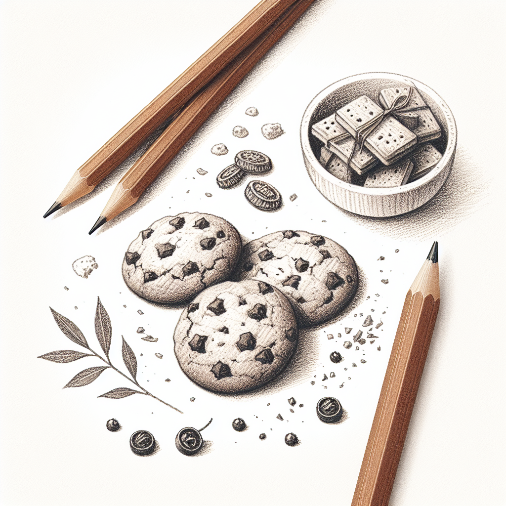 Pastelková ilustrace znázorňující téma: Recepty