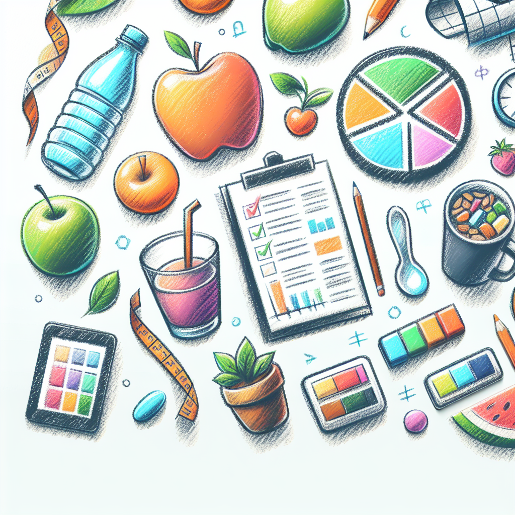 Pastelková ilustrace znázorňující téma: Zdravá výživa