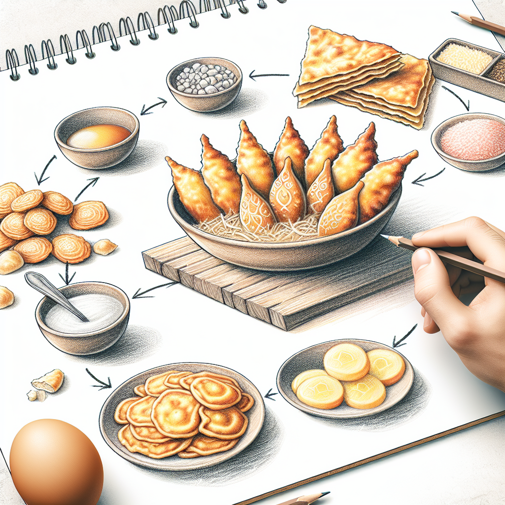 Pastelková ilustrace znázorňující téma: Recepty