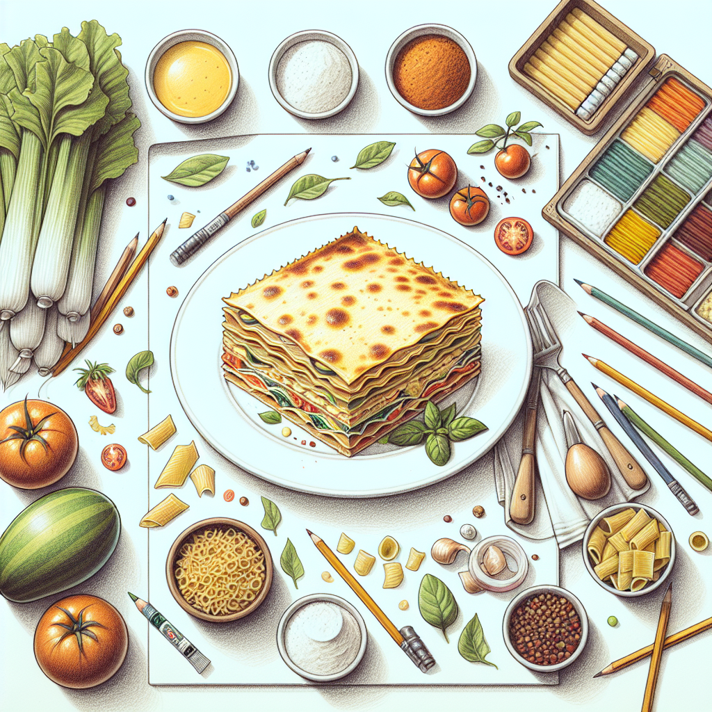 Pastelková ilustrace znázorňující téma: Italská kuchyně