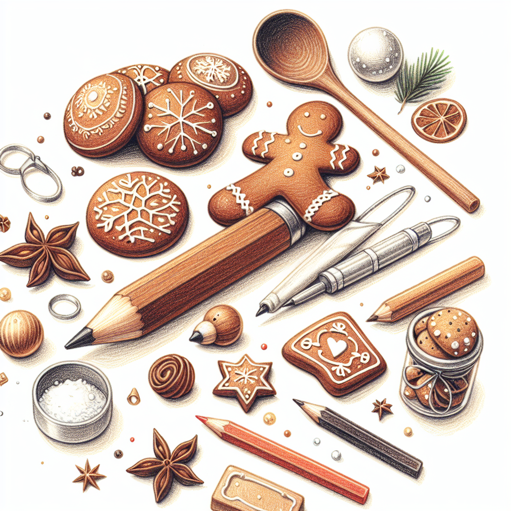 Pastelková ilustrace znázorňující téma: Pečení