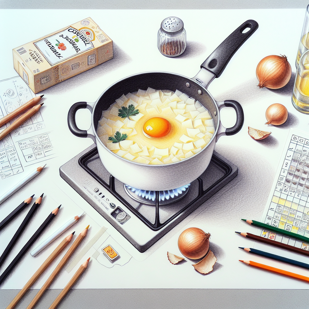 Pastelková ilustrace znázorňující téma: Recepty
