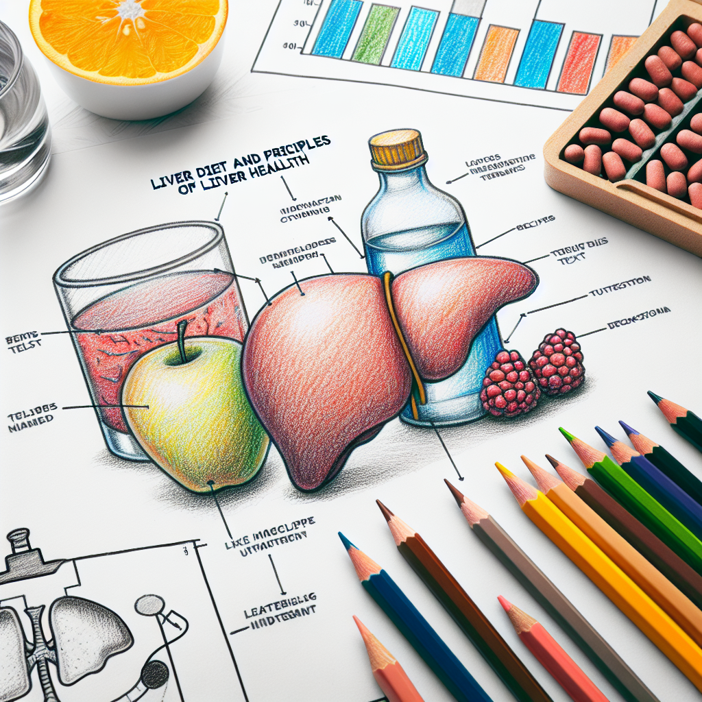 Pastelková ilustrace znázorňující téma: Diety a výživa