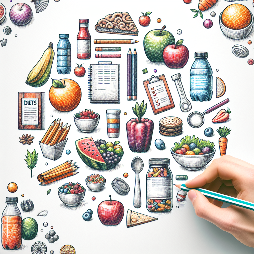 Pastelková ilustrace znázorňující téma: Zdravá výživa