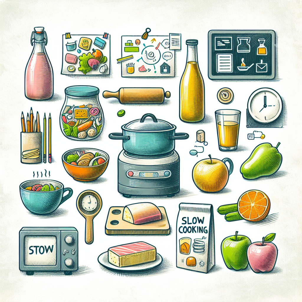 Pastelková ilustrace znázorňující téma: Recepty