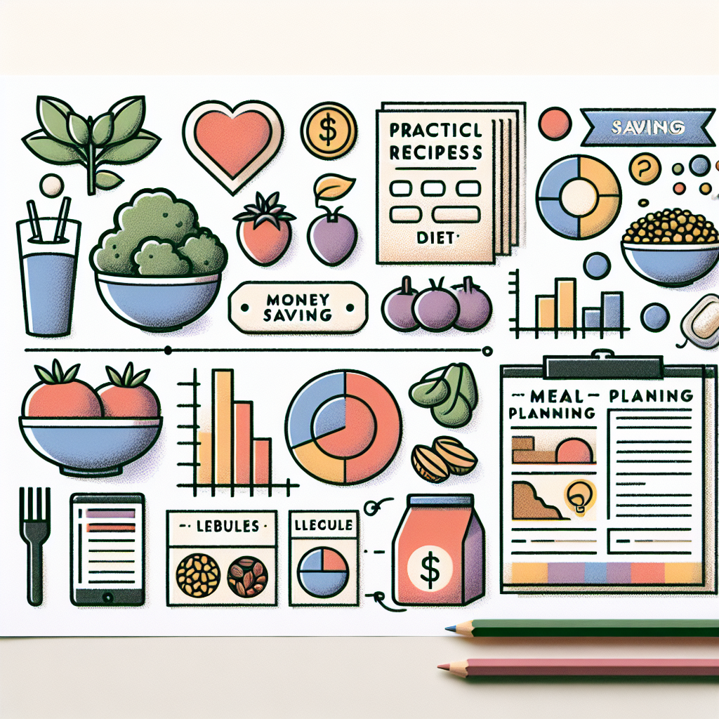 Pastelková ilustrace znázorňující téma: Diety a výživa