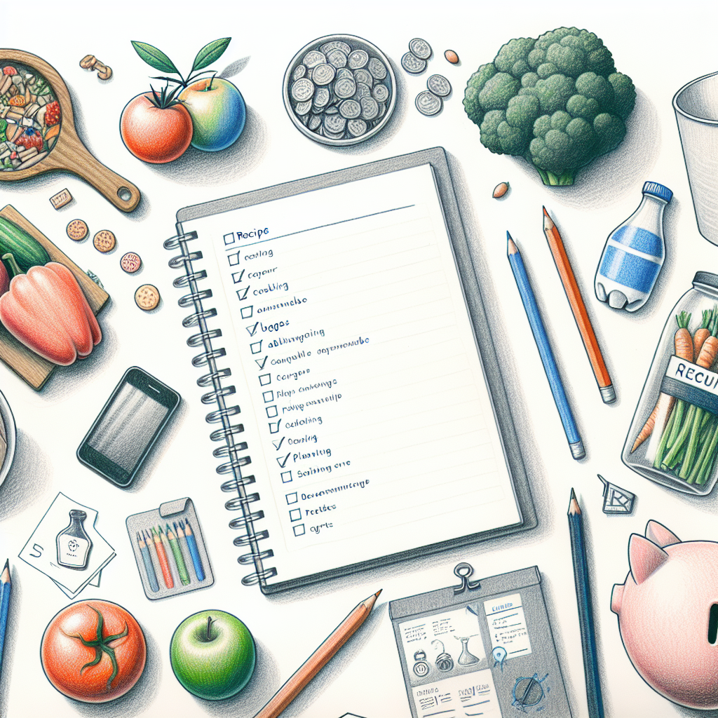 Pastelková ilustrace znázorňující téma: Vaření