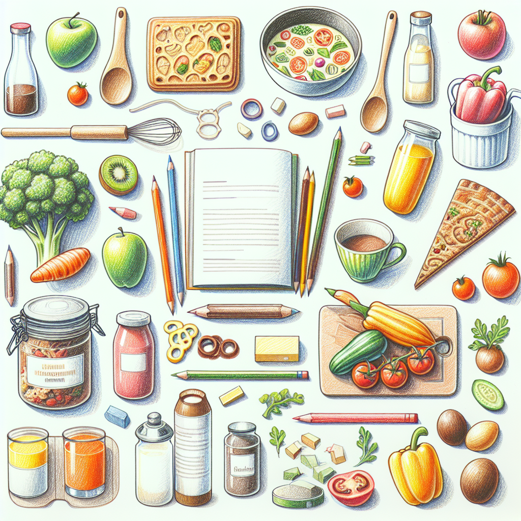 Pastelková ilustrace znázorňující téma: Kulinářství