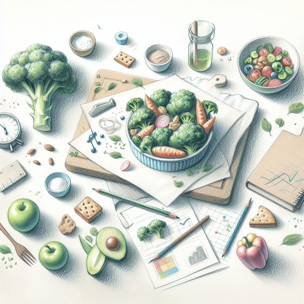 Pastelková ilustrace znázorňující téma: Zeleninové recepty