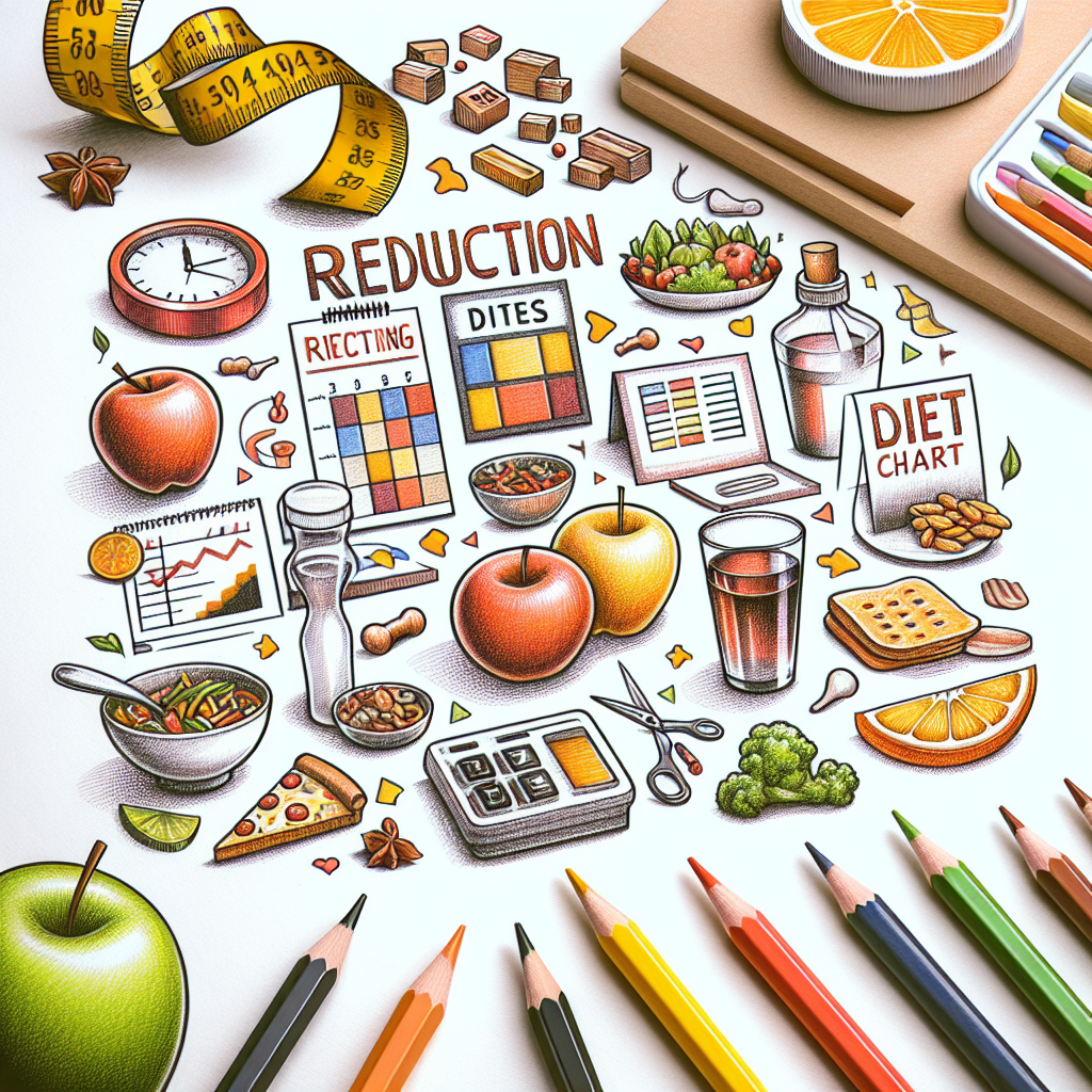 Pastelková ilustrace znázorňující téma: Diety a výživa