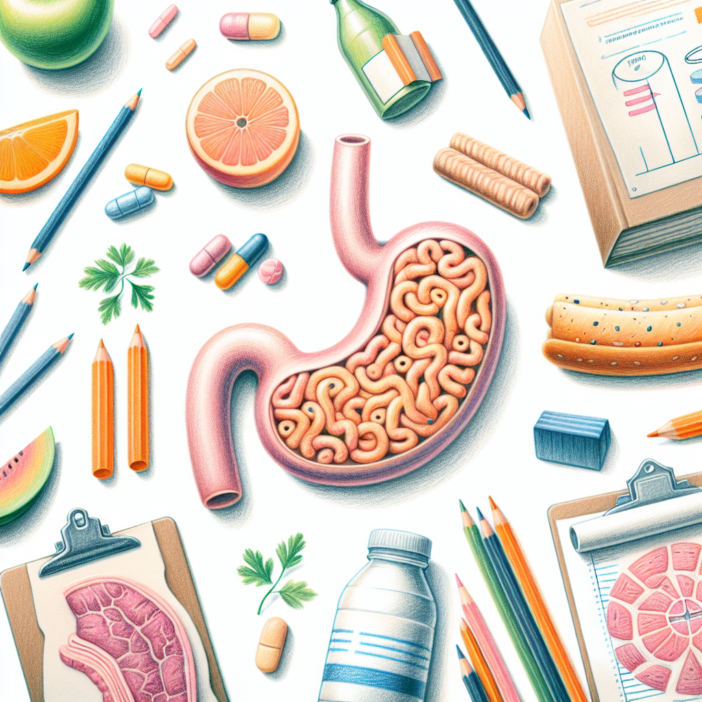 Pastelková ilustrace znázorňující téma: Zdraví a výživa
