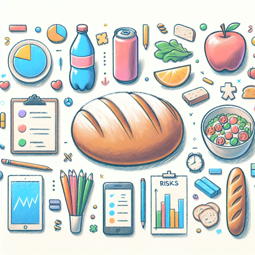 Pastelková ilustrace znázorňující téma: Diety