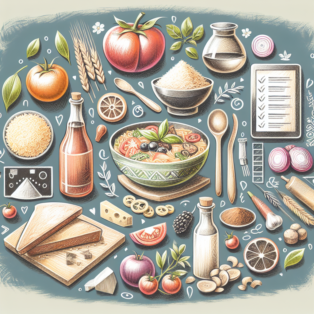 Pastelková ilustrace znázorňující téma: Kuchyně