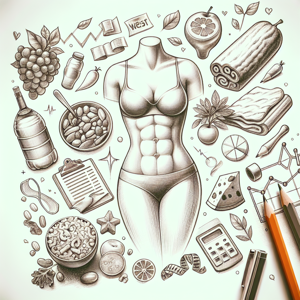 Pastelková ilustrace znázorňující téma: Diety a výživa