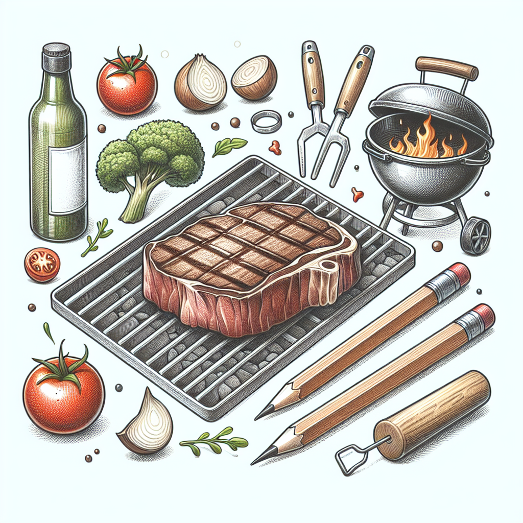 Pastelková ilustrace znázorňující téma: Recepty na masa