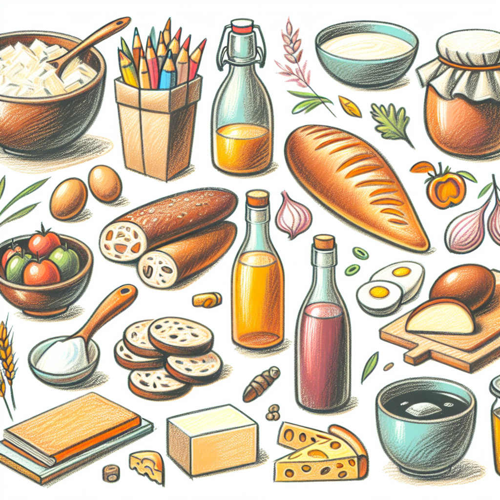 Pastelková ilustrace znázorňující téma: Kuchařství