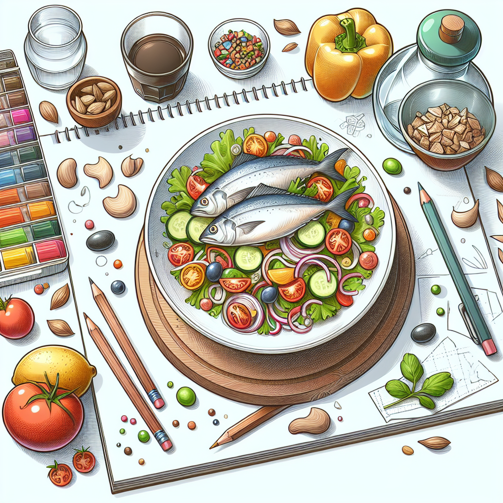 Pastelková ilustrace znázorňující téma: Recepty