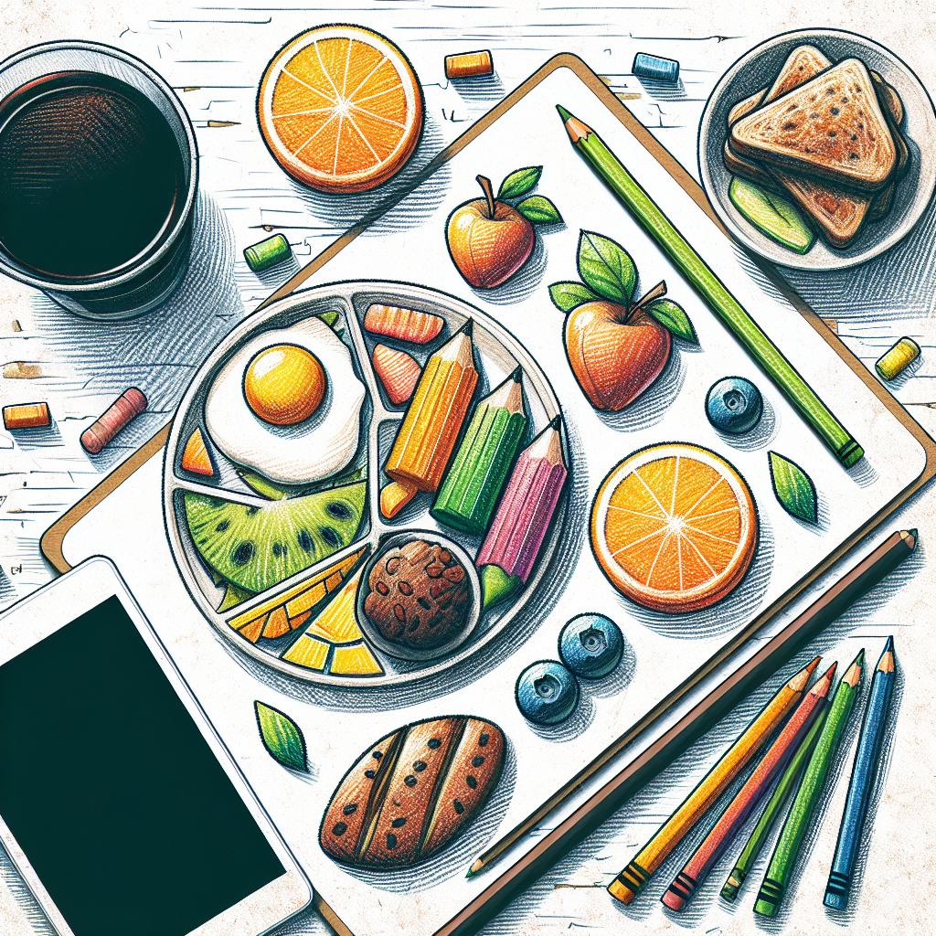 Pastelková ilustrace znázorňující téma: Vaření