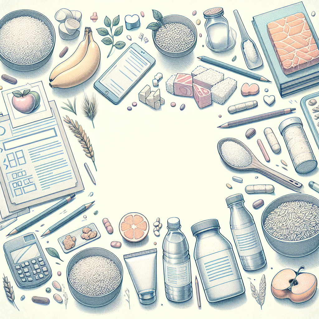Pastelková ilustrace znázorňující téma: Výživa a dieta