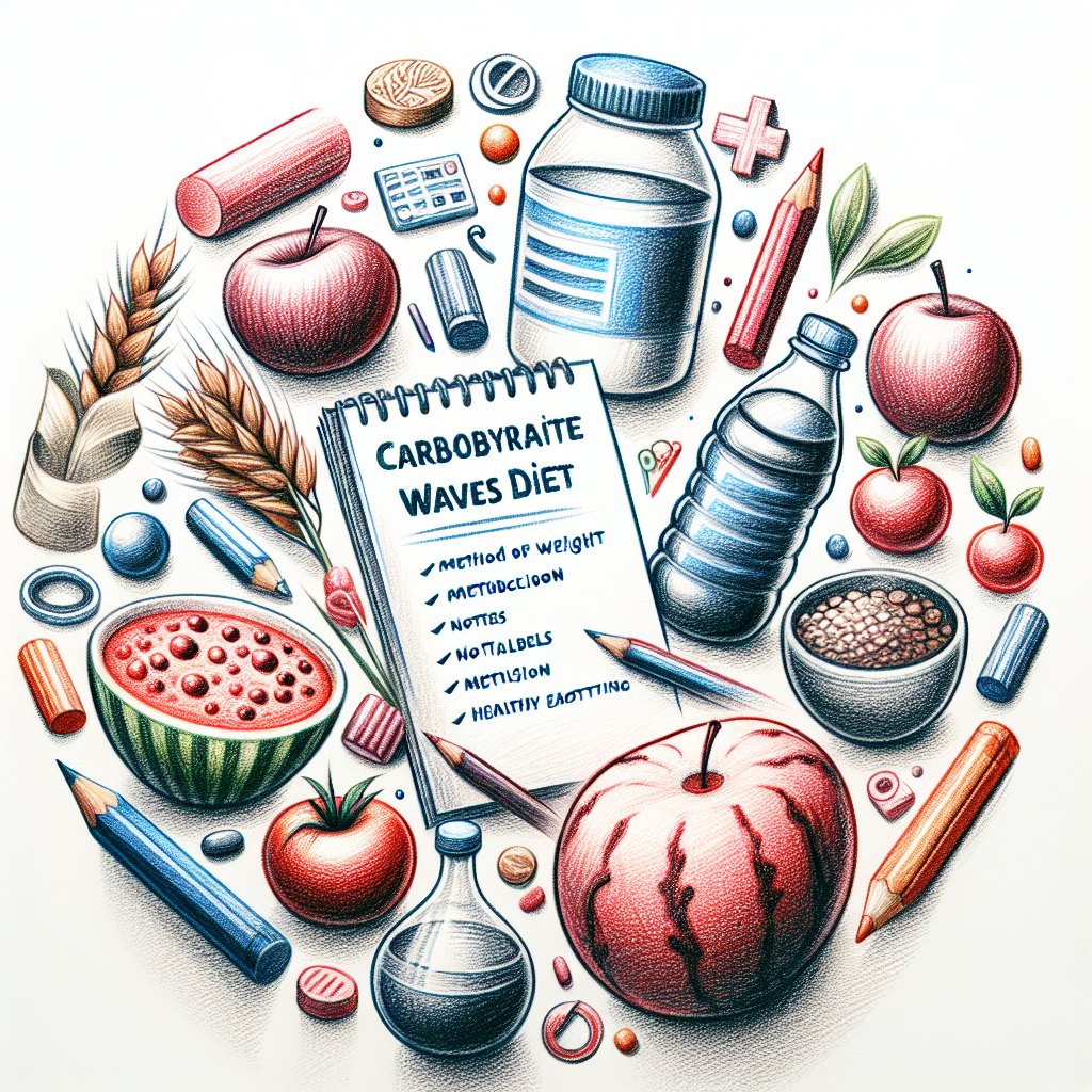 Pastelková ilustrace znázorňující téma: Diety