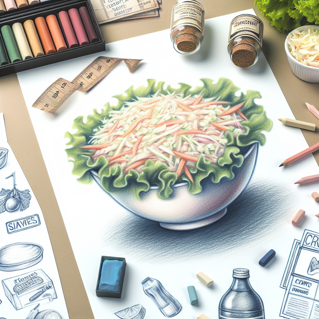 Pastelková ilustrace znázorňující téma: Zeleninové saláty