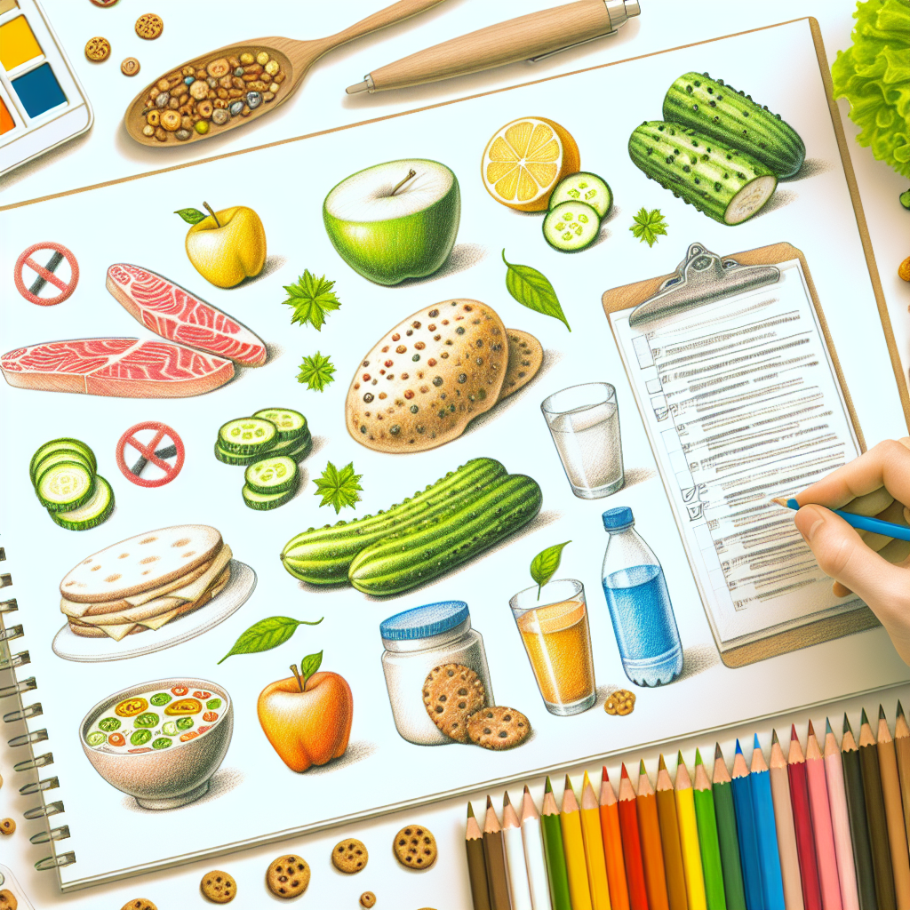 Pastelková ilustrace znázorňující téma: Zdraví a výživa