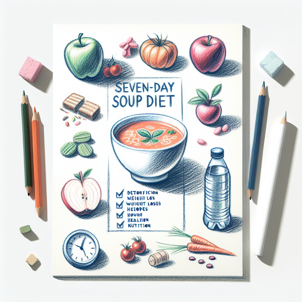 Pastelková ilustrace znázorňující téma: Diety