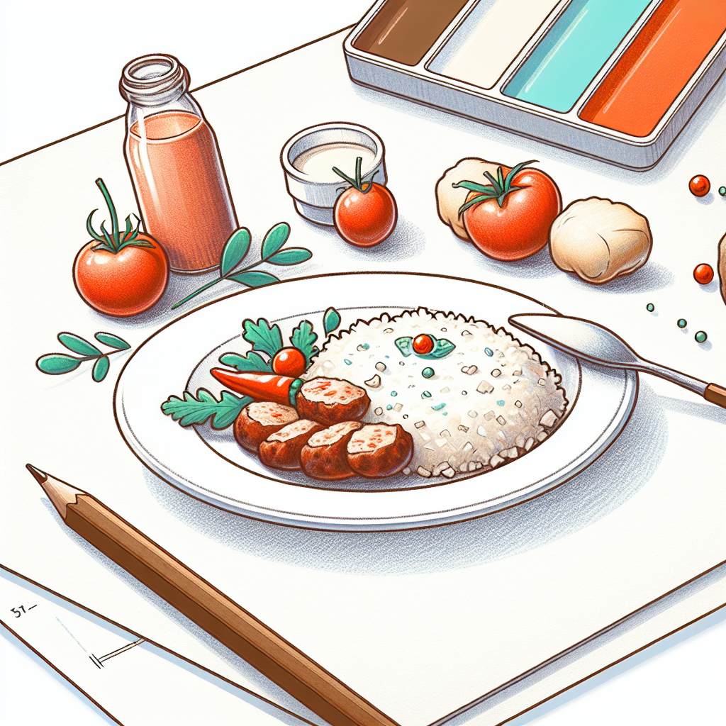 Pastelková ilustrace znázorňující téma: Recepty