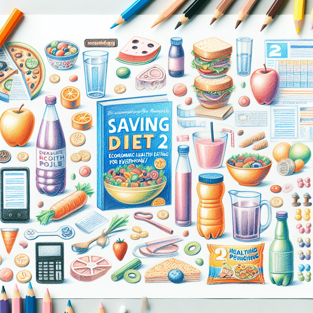 Pastelková ilustrace znázorňující téma: Zdravé stravování