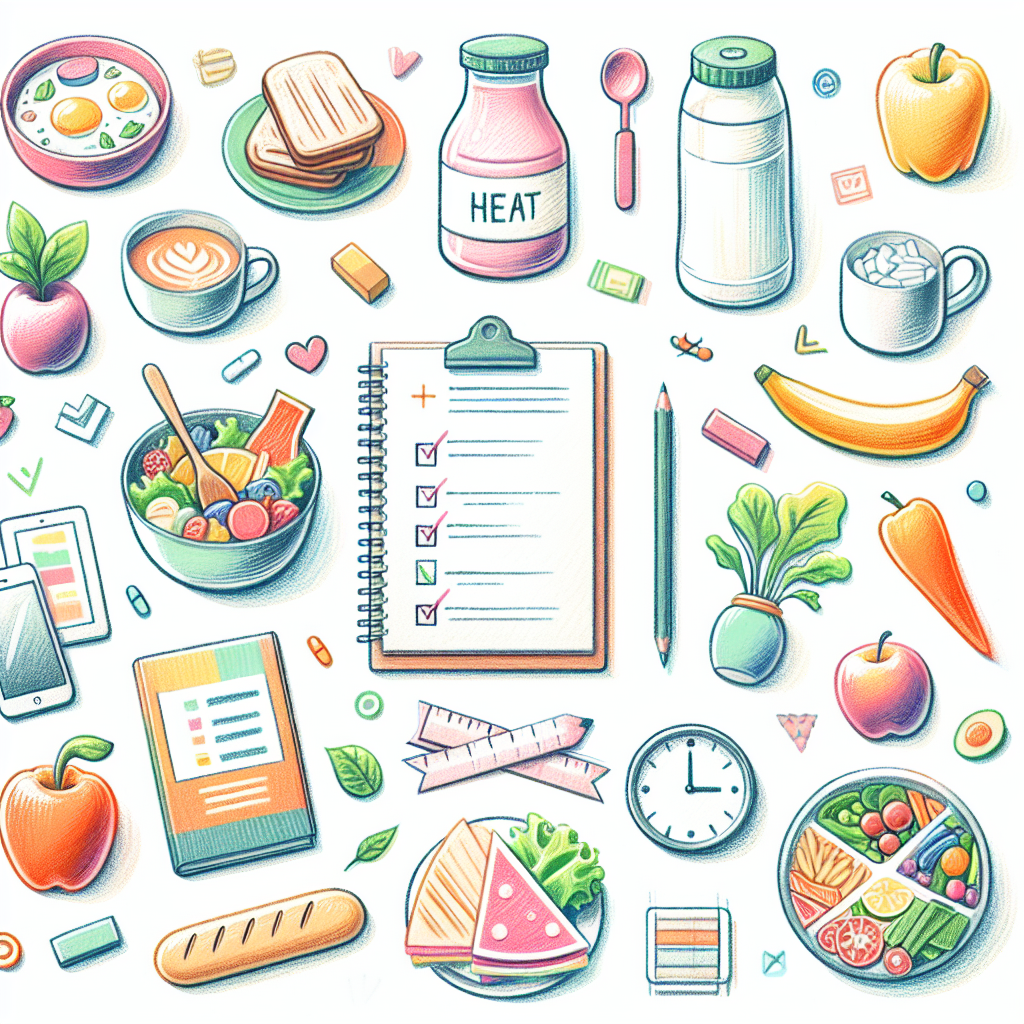 Pastelková ilustrace znázorňující téma: Jídlo a výživa