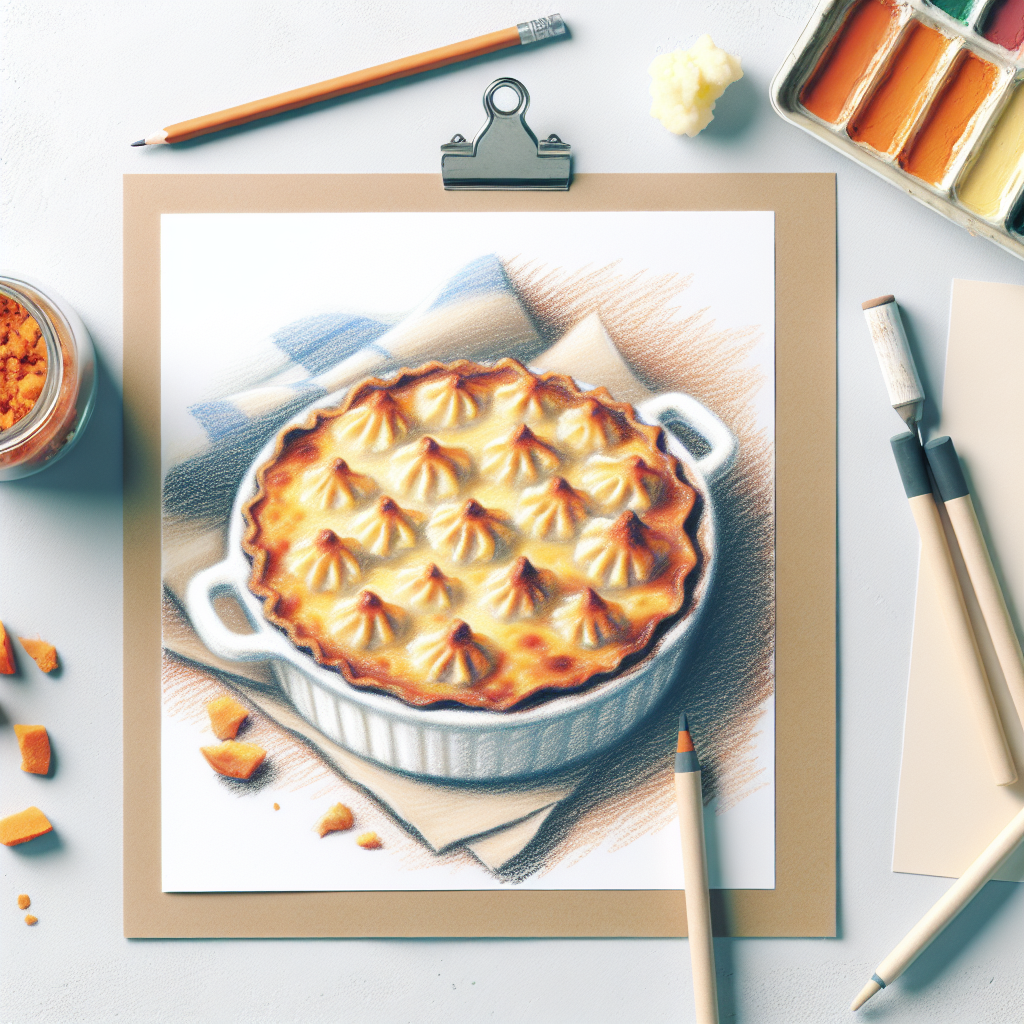 Pastelková ilustrace znázorňující téma: Recepty
