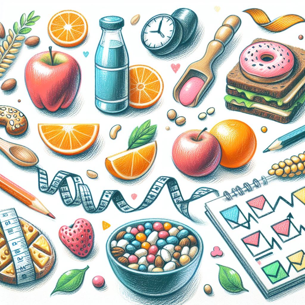 Pastelková ilustrace znázorňující téma: Zdravá výživa