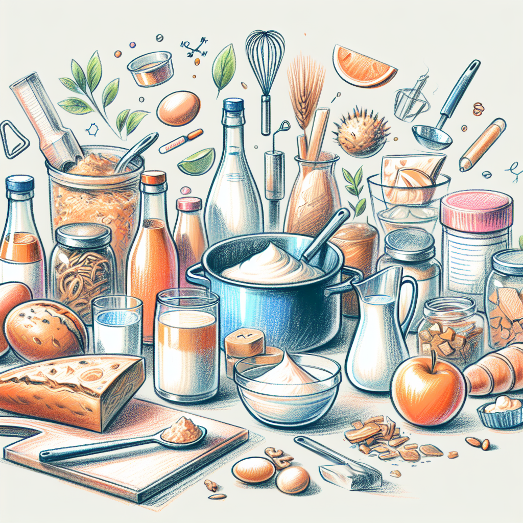 Pastelková ilustrace znázorňující téma: Kuchyně