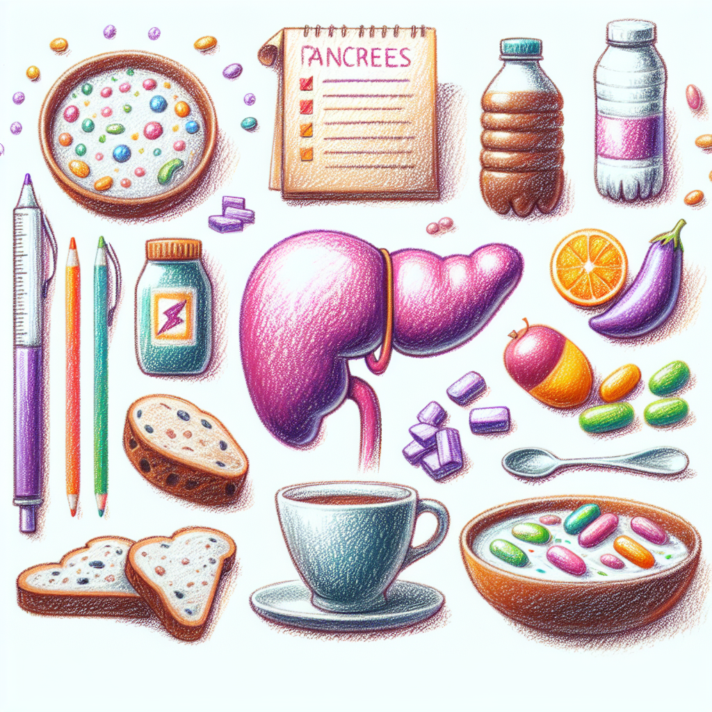 Pastelková ilustrace znázorňující téma: Diety a výživa