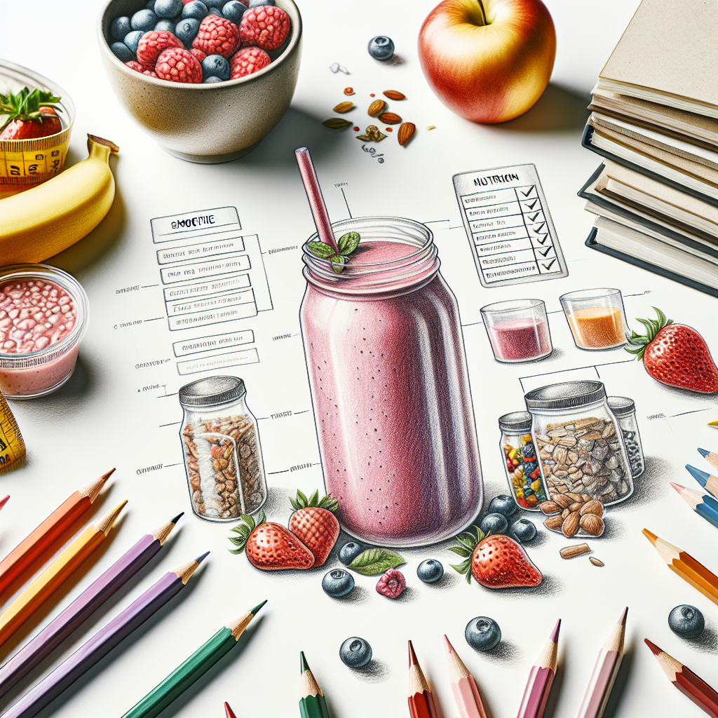 Pastelková ilustrace znázorňující téma: Výživa