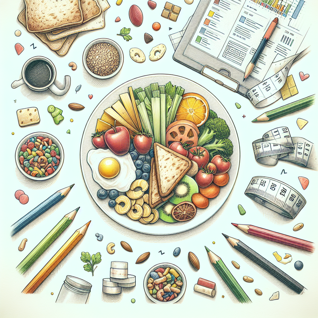 Pastelková ilustrace znázorňující téma: Výživa