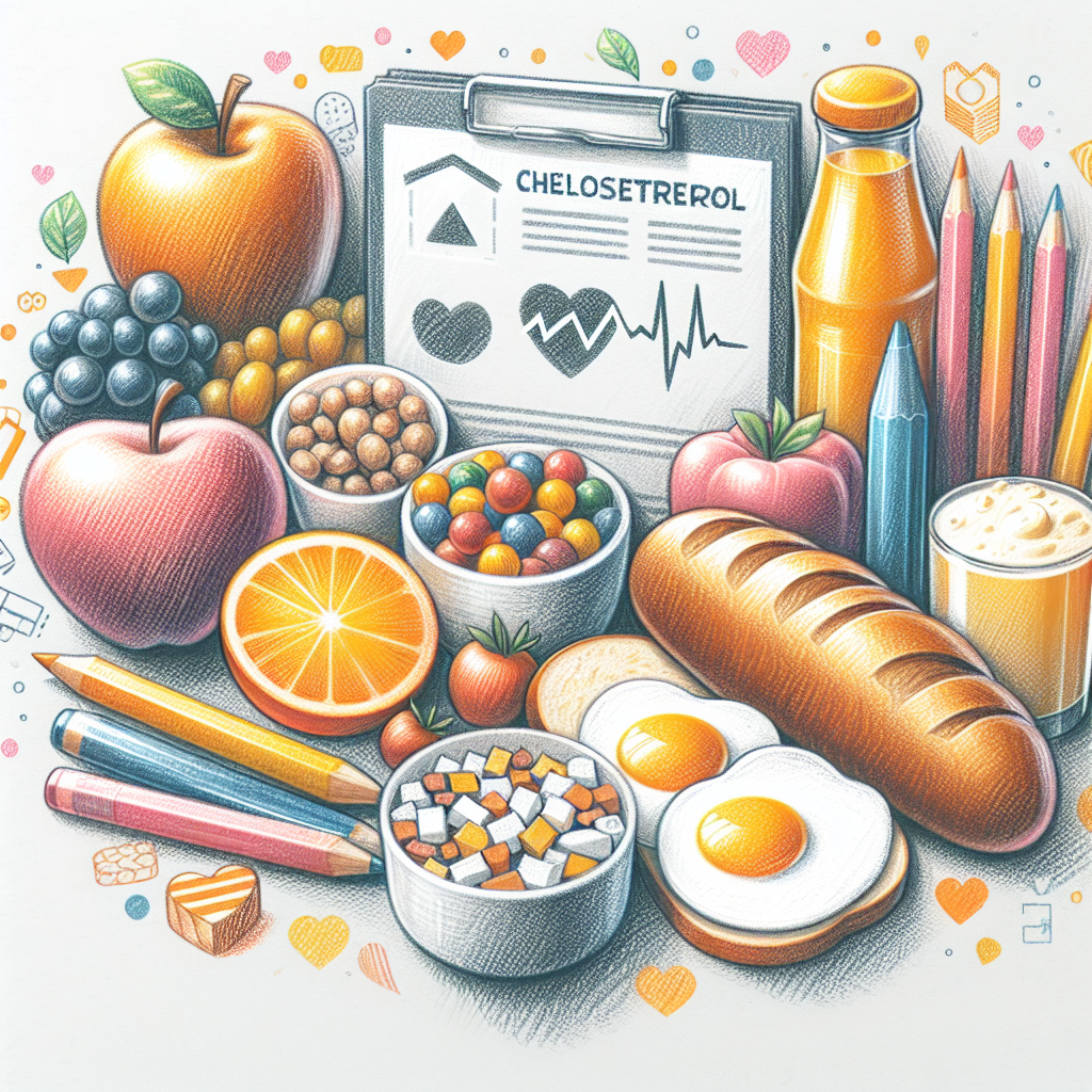 Pastelková ilustrace znázorňující téma: Zdravá výživa