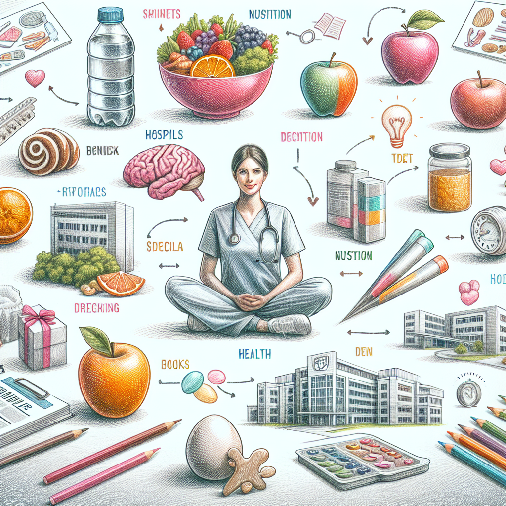 Pastelková ilustrace znázorňující téma: Zdraví a výživa