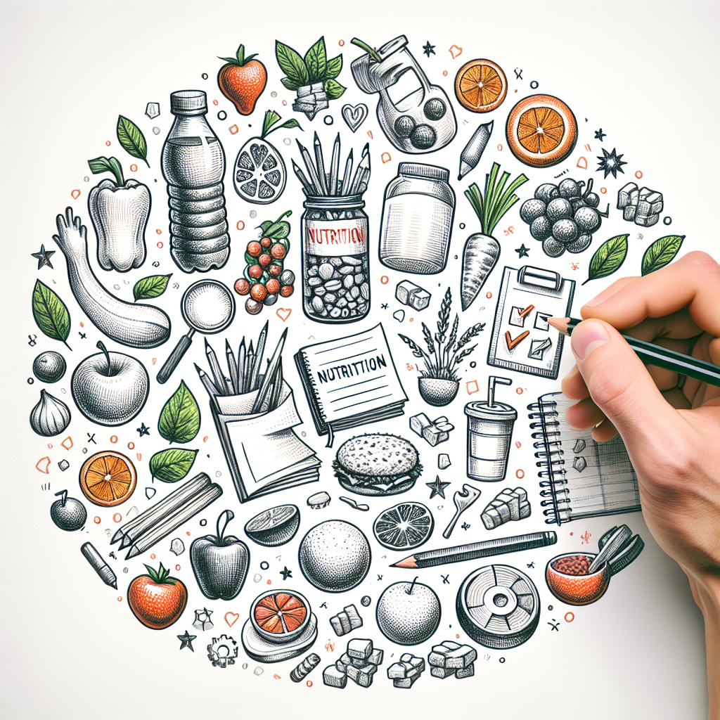Pastelková ilustrace znázorňující téma: Zdravá výživa