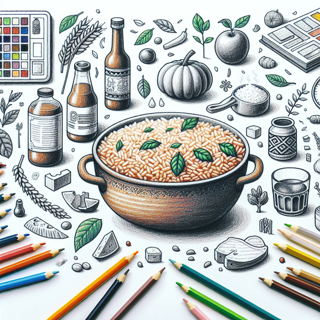 Pastelková ilustrace znázorňující téma: Recepty